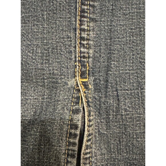 Levi’s Signature Stretch Denim Maxi Skirt Front Slit Dark Wash Misses 16 L/XL - Picture 4 of 11